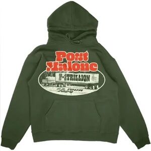 Post Malone Merch F 1 Trillion Green Tour Hoodie Size: Medium